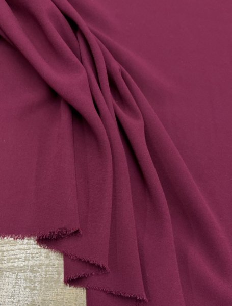 画像4: 生地:ポリエステル100% 無地ジョーゼット(エンジ) (4)