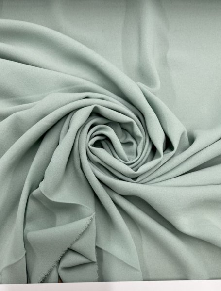 画像6: 生地:ポリエステル100% 無地ジョーゼット(ミントグリーン) (6)