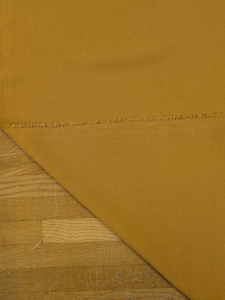 画像4: 生地:ポリエステル100% 無地ジョーゼット(マスタード) (4)