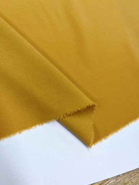 画像5: 生地:ポリエステル100% 無地ジョーゼット(マスタード) (5)