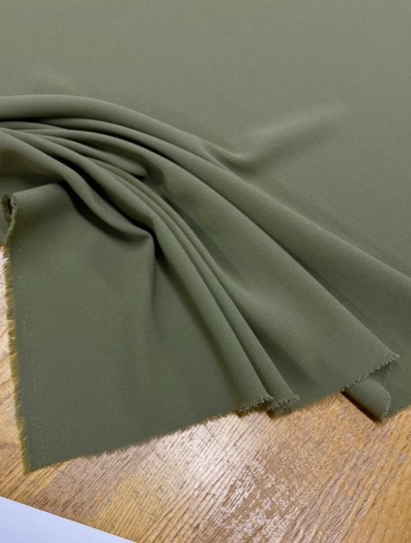 画像3: 生地:ポリエステル100% 無地ジョーゼット(ダークグリーン) (3)