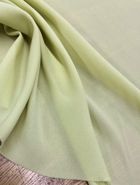 画像4: 生地:ポリエステル100% 無地ジョーゼット(黄緑) (4)