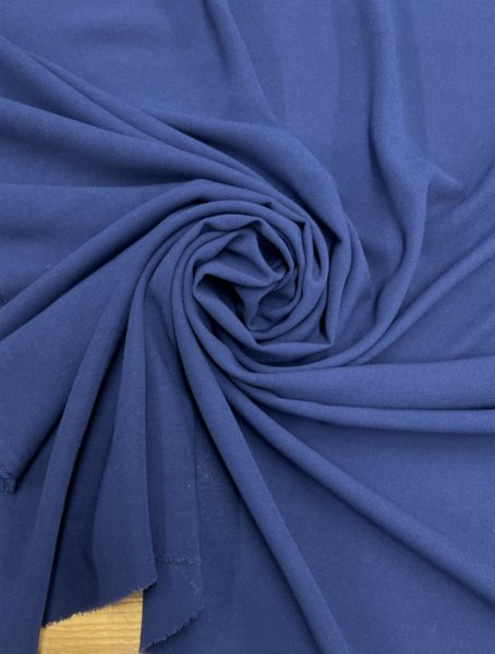 画像7: 生地:ポリエステル100% 無地ジョーゼット(ブルー) (7)