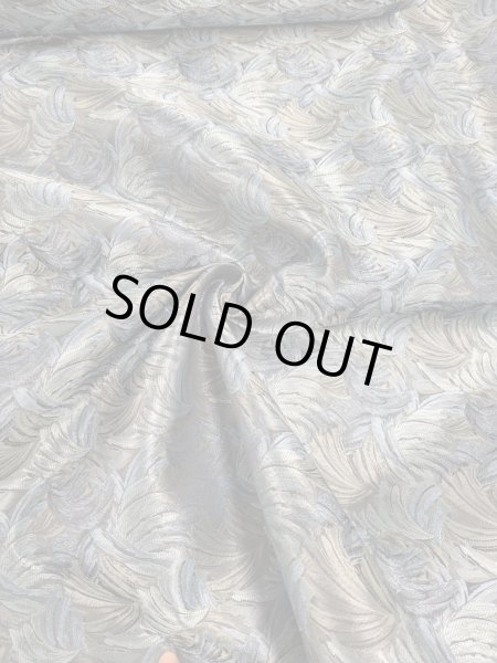 画像7: 生地:光沢感が美しいボタニカル柄ジャガード(厚手・接着芯付き) (7)