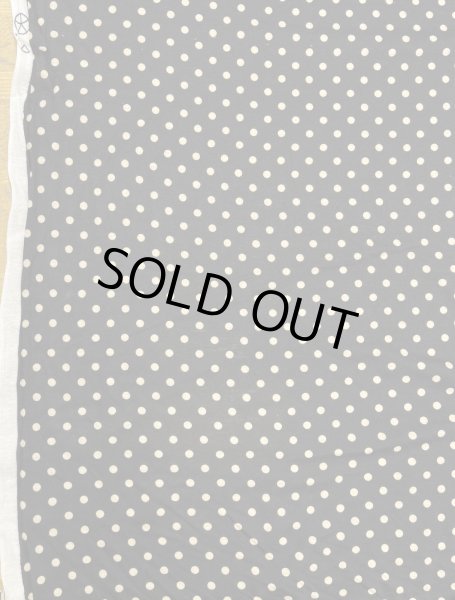 画像8: 生地:綿100%水玉プリント綿天竺(黒地/ベージュドット) (8)