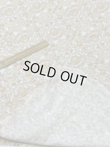 画像3: 生地:綿100% 花柄天竺ニット(オフホワイト×オレンジピンク) (3)