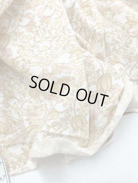 画像7: 生地:綿100% 花柄天竺ニット(オフホワイト×オレンジピンク) (7)