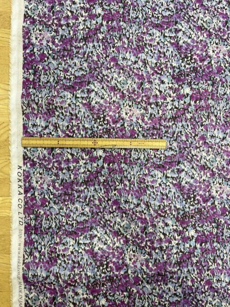 画像2: 生地:綿100% 80シフォンAG加工 ジョーゼット(パープル) (2)