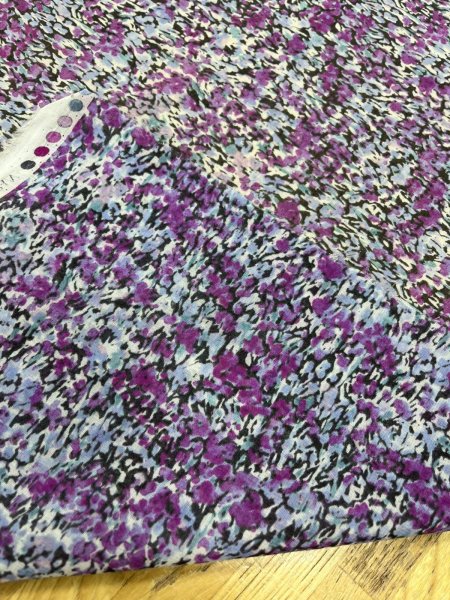 画像4: 生地:綿100% 80シフォンAG加工 ジョーゼット(パープル) (4)