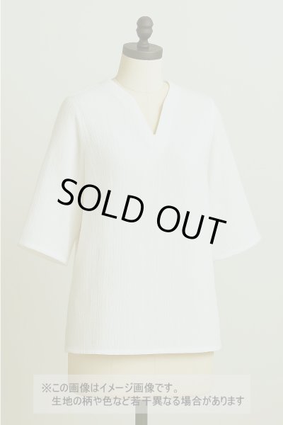画像9: 生地:コットンメッシュシャーリング(オフ白) (9)