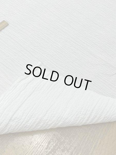 画像3: 生地:コットンメッシュシャーリング(オフ白) (3)