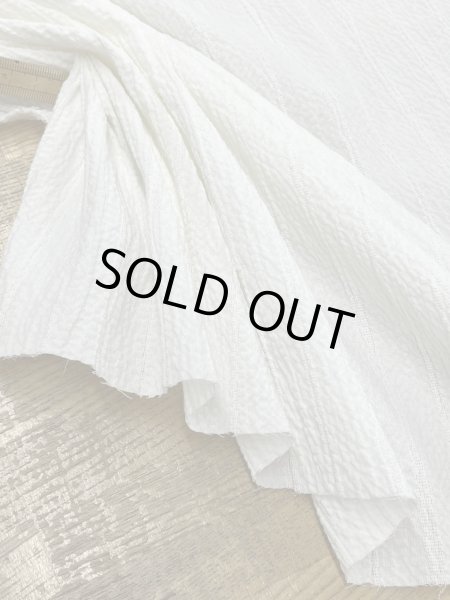 画像5: 生地:コットンメッシュシャーリング(オフ白) (5)