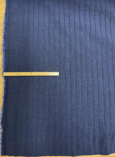 画像2: 生地:コットンメッシュシャーリング(ネイビー) (2)