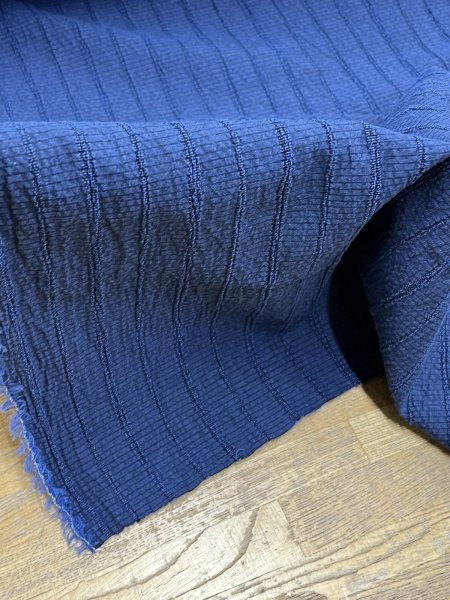 画像8: 生地:コットンメッシュシャーリング(ネイビー) (8)