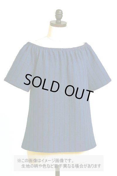 画像1: 生地：コットンメッシュシャーリング（ネイビー） (1)