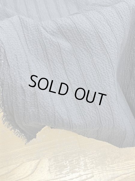 画像8: 生地：コットンメッシュシャーリング（黒） (8)