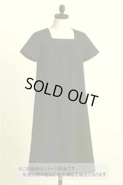 画像1: 生地：コットンメッシュシャーリング（黒） (1)