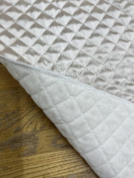 画像7: 生地：綿ポリエステルサテンキルト（クリーム） (7)