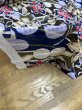 画像9: 生地：ポリエステル100％格子織り花モチーフプリント（黒地） (9)