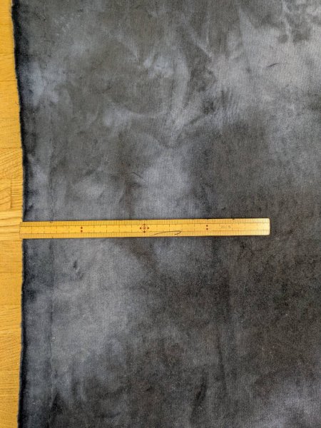 画像2: 生地:ポリエステル100%ムラ染めベロアニット(ブラック) (2)