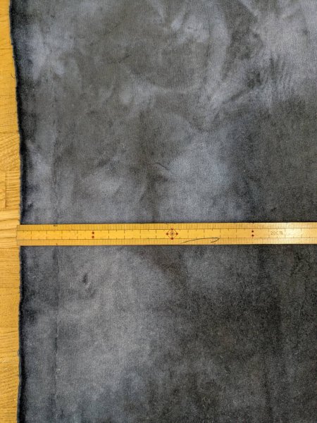 画像3: 生地:ポリエステル100%ムラ染めベロアニット(ブラック) (3)