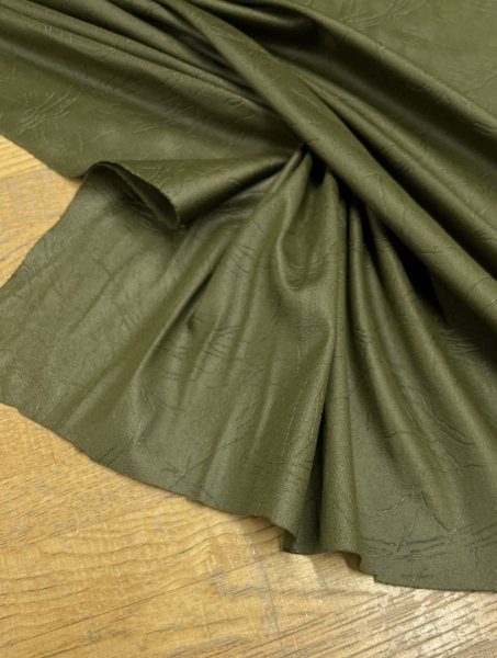 画像6: 生地:ポリエステルエンボス加工2WAYニット(モスグリーン) (6)