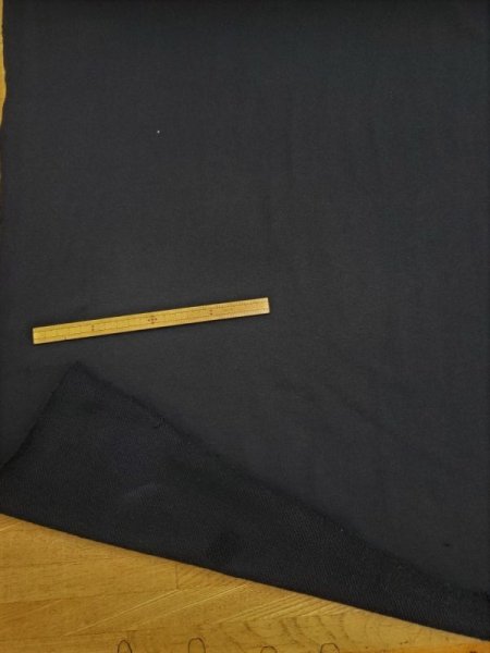 画像2: 生地：裏毛ニット（黒） (2)