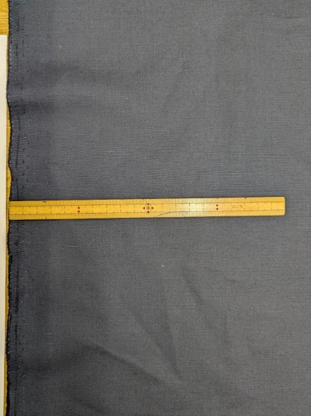 画像2: 生地：シャンブレー風 綿麻中厚生地（紺） (2)