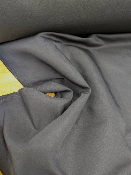 画像5: 生地：シャンブレー風 綿麻中厚生地（紺） (5)