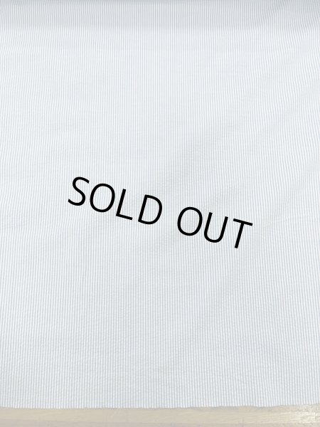 画像7: 生地：綿ポリエステルリップル風ストライプ（白／水色） (7)