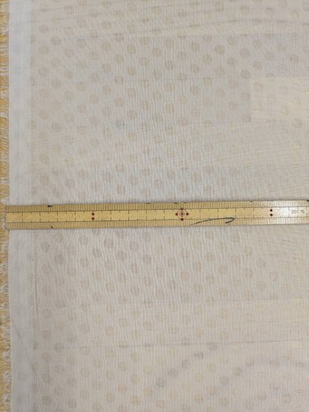 画像3: 生地:ポリエステルボイルドット柄プリント(ベージュ) (3)