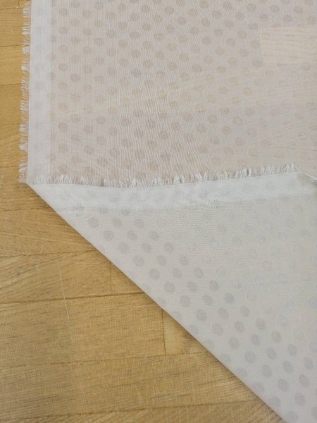 画像5: 生地:ポリエステルボイルドット柄プリント(ベージュ) (5)