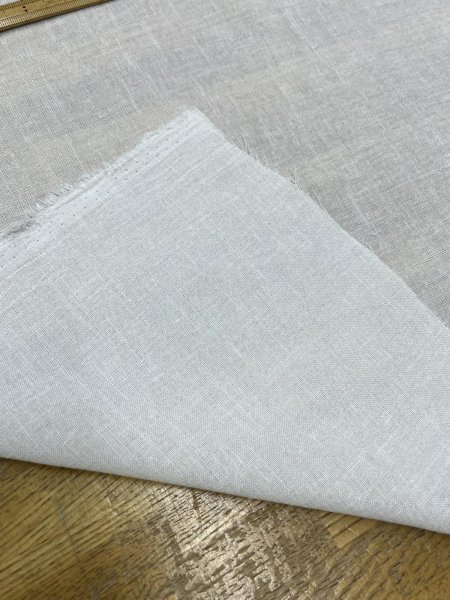 画像4: 生地:リネンライクシアーブラウス地(ホワイト) (4)