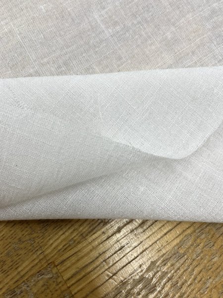 画像5: 生地:リネンライクシアーブラウス地(ホワイト) (5)