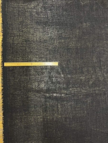 画像2: 生地:リネンライクシアーブラウス地(ブラック) (2)