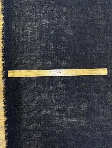 画像3: 生地:リネンライクシアーブラウス地(ブラック) (3)