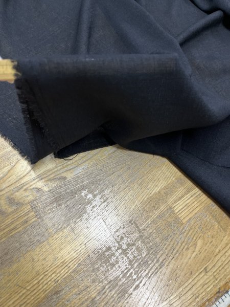 画像8: 生地:リネンライクシアーブラウス地(ブラック) (8)