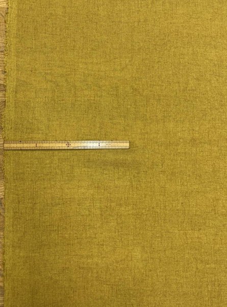 画像2: 生地:リネンライクシアーブラウス地(マスタード) (2)
