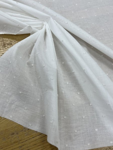 画像6: 生地:綿麻スノーカットドビー(白) (6)