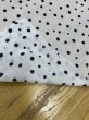 画像5: 生地：ドットプリントコットン90％ラミー10％（白／黒） (5)