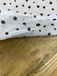 画像6: 生地：ドットプリントコットン90％ラミー10％（白／黒） (6)