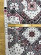 画像3: 生地：ポリエステル100％ペイズリーバンダナパッチワーク柄プリント（白地） (3)
