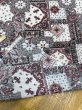 画像4: 生地：ポリエステル100％ペイズリーバンダナパッチワーク柄プリント（白地） (4)