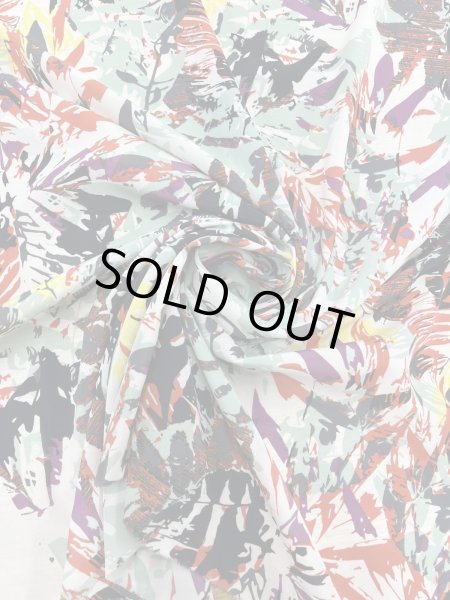 画像7: 生地：ポリエステル100％セミダルデシンカラフルプリント（白地） (7)