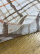 画像5: 生地：綿ローンミラクルウェーブ 格子柄（茶） (5)