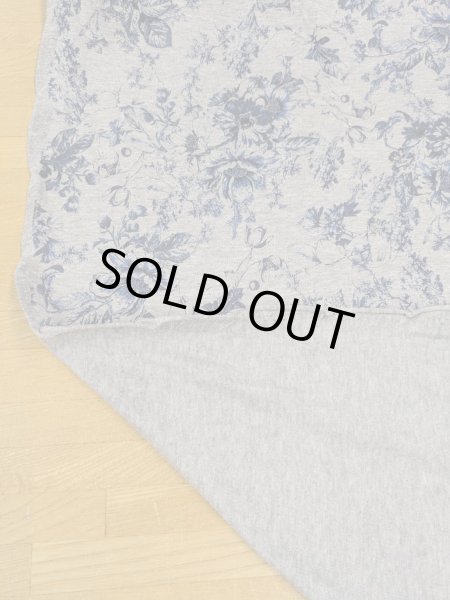 画像4: 生地：コットン天竺フラワープリント（グレー地／ブルー） (4)