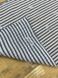 画像4: 生地：ポリエステル100％刺繍入りボーダー（白／紺） (4)