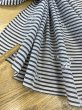 画像6: 生地：ポリエステル100％刺繍入りボーダー（白／紺） (6)