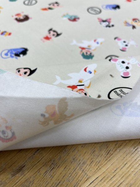 画像4: 生地：キャラクタープリント ライトキャンバス生地（クリーム） (4)