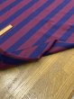 画像5: 生地：綿100％太ボーダー天竺ニット（エンジ×紺） (5)